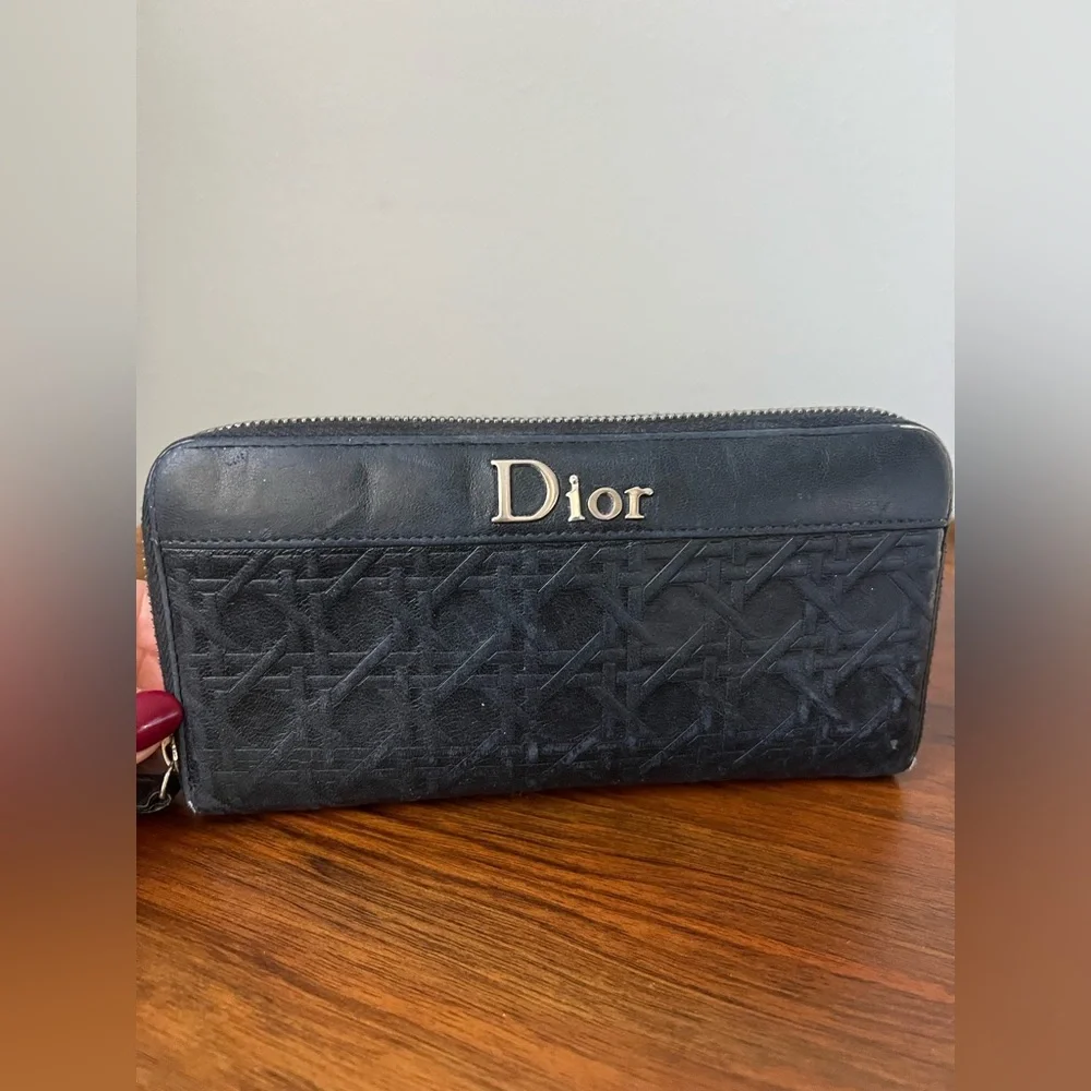 Dior Black Leather Wallet
